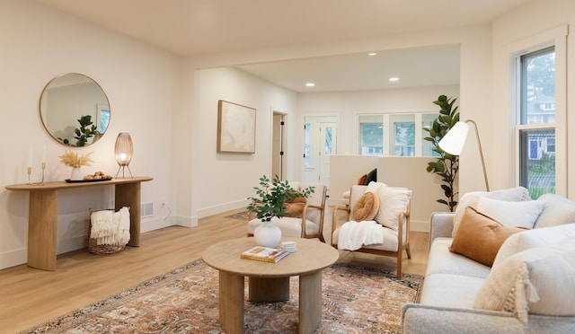 212 Diamond Lake Rd, Minneapolis, MN 55419 - living area featuring wood finished floors and recessed lighting
