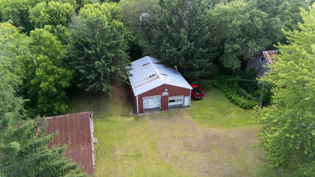 39665 8th Ave, North Branch, MN 55056 - aerial view of property and surrounding area featuring a forest