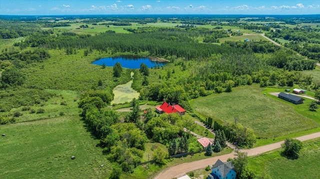 8825 Greeley Loop, Royalton Twp, MN 55006 - aerial view of a nearby body of water and a forest