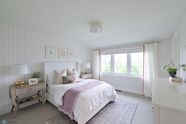 2630 2nd St E, Fargo, ND 58078 - bedroom featuring wallpapered walls and light carpet