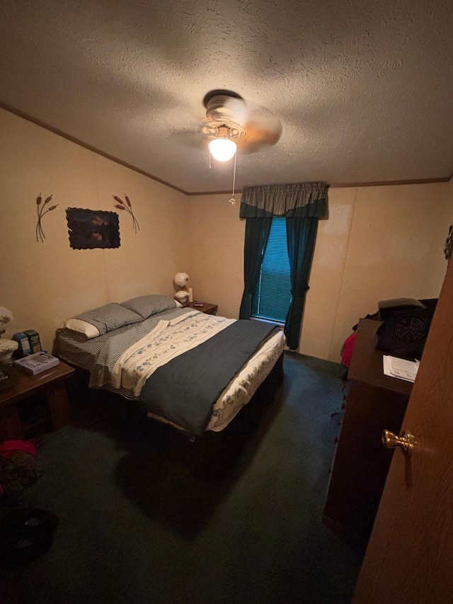 2126 3rd Ave NW Unit 80, Owatonna, MN 55060 - carpeted bedroom with a textured ceiling and ceiling fan