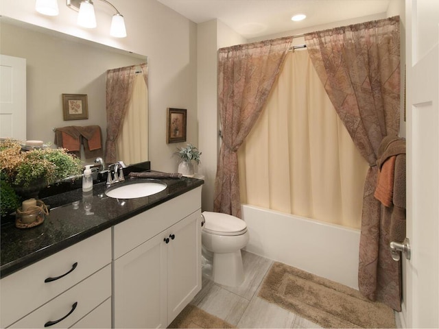 13324 Hillsboro Ave, Savage, MN 55378 - bathroom with vanity and shower / bath combination with curtain