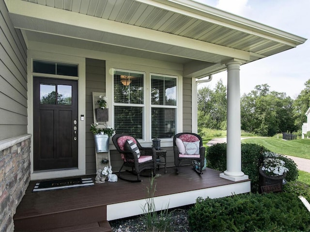 13324 Hillsboro Ave, Savage, MN 55378 - view of exterior entry featuring covered porch
