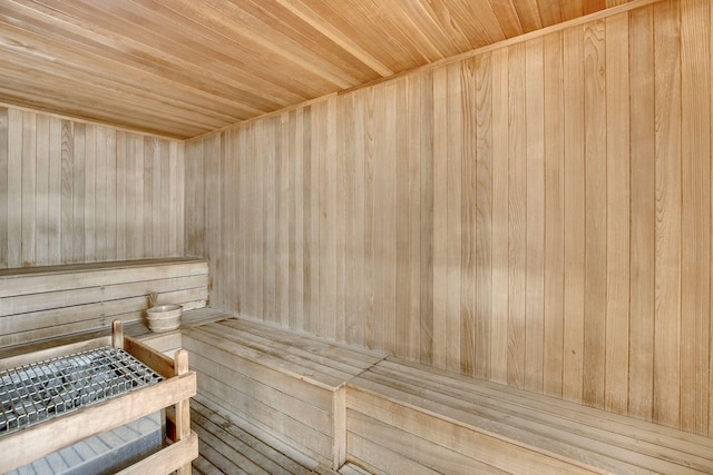 929 Portland Ave Unit 2510, Minneapolis, MN 55404 - sauna / steam room with wood ceiling and wooden walls
