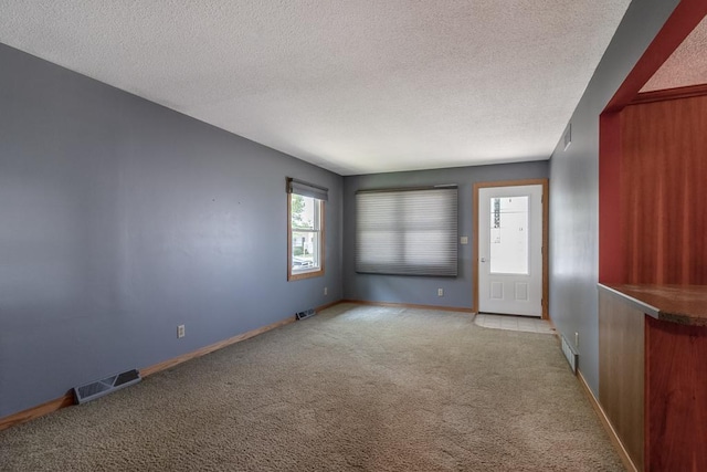 315 Pierce Ave, North Mankato, MN 56003 - empty room featuring a textured ceiling, carpet, and plenty of natural light