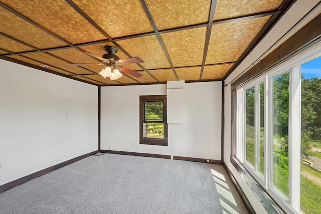 1818 1st St N, Stillwater, MN 55082 - carpeted spare room featuring baseboards and a ceiling fan