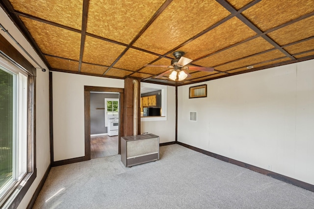 1818 1st St N, Stillwater, MN 55082 - carpeted empty room with ceiling fan and baseboards