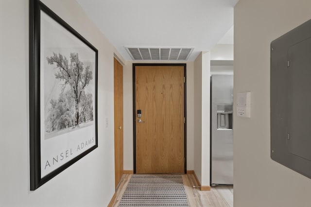 14575 Burma Ave W Unit 306, Rosemount, MN 55068 - hall with light wood-style flooring and electric panel