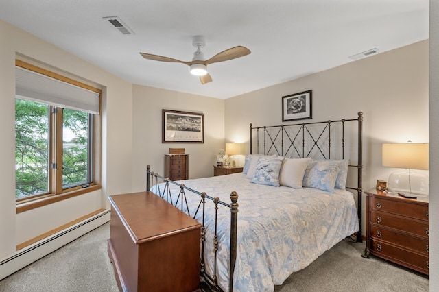 14575 Burma Ave W Unit 306, Rosemount, MN 55068 - carpeted bedroom featuring baseboard heating and a ceiling fan