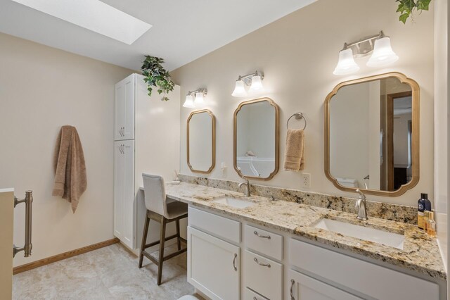 14575 Burma Ave W Unit 306, Rosemount, MN 55068 - bathroom featuring a skylight and double vanity