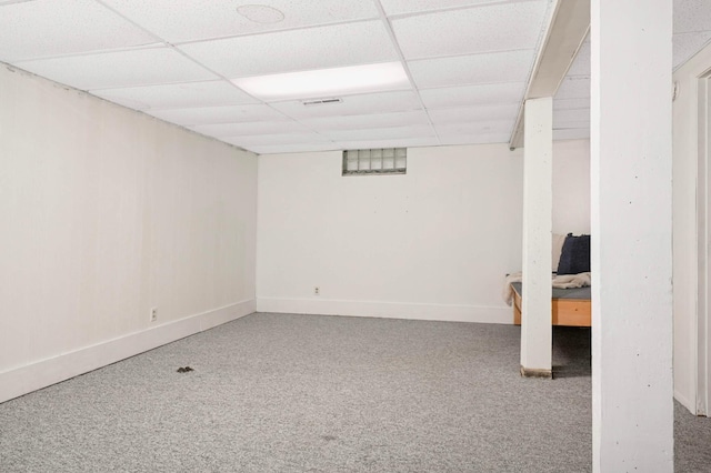 579 36th Ave NE, Minneapolis, MN 55418 - finished basement featuring a drop ceiling and carpet flooring