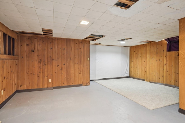 272 Butler Ave E, West Saint Paul, MN 55118 - finished below grade area with wooden walls and baseboards
