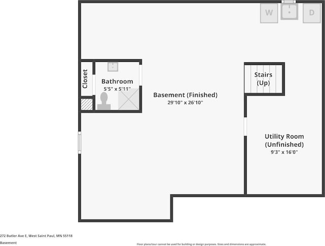 272 Butler Ave E, West Saint Paul, MN 55118 - view of property floor plan