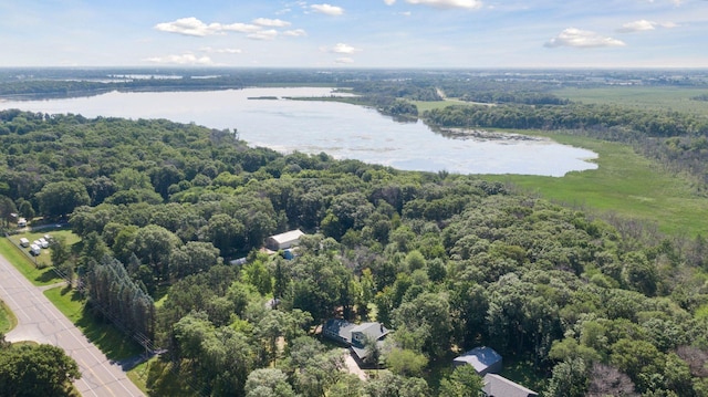 16059 Kettle River Blvd NE, Columbus, MN 55025 - drone / aerial view of a large body of water and a heavily wooded area