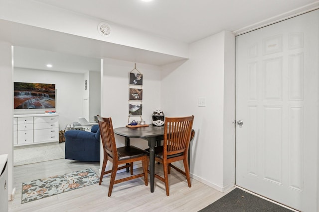 16059 Kettle River Blvd NE, Columbus, MN 55025 - dining space featuring light wood-style floors and recessed lighting