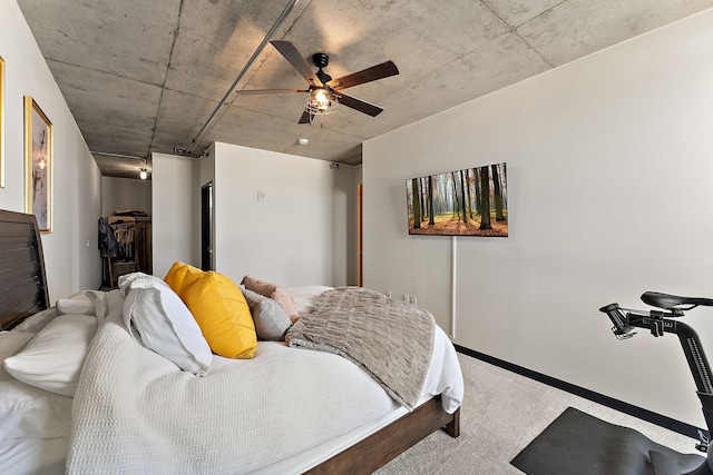 730 4th St Unit 601, Minneapolis, MN 55401 - bedroom with carpet and a ceiling fan