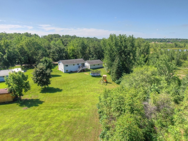 3205 Adair Ave NE, Buffalo, MN 55313 - aerial view of property and surrounding area with a forest
