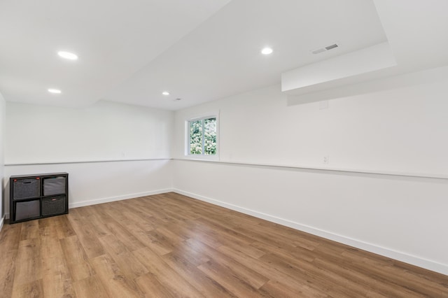 3205 Adair Ave NE, Buffalo, MN 55313 - below grade area featuring wood finished floors and recessed lighting