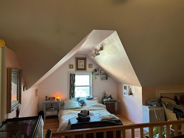 1636 Minnehaha Ave W, Saint Paul, MN 55104 - bedroom with wood finished floors and lofted ceiling