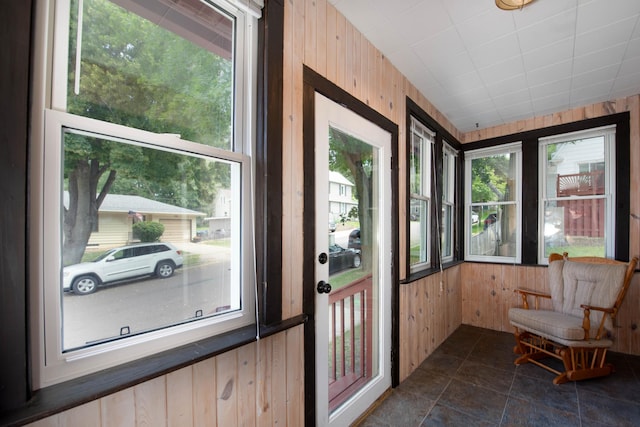 517 Elm St, Mankato, MN 56001 - sunroom featuring wood walls