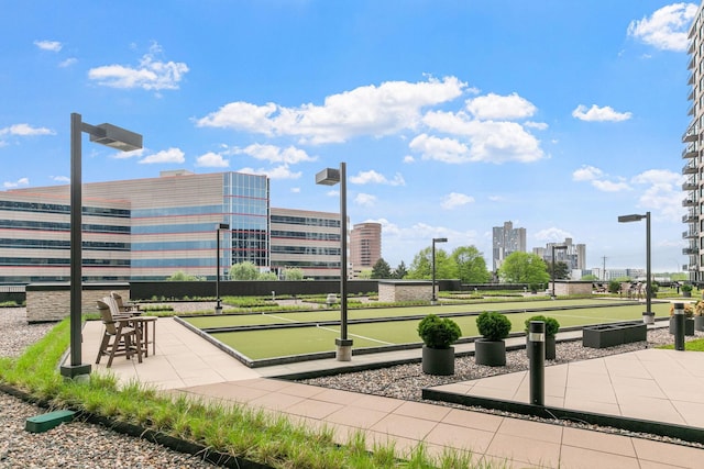 1240 2nd St Unit 225, Minneapolis, MN 55415 - surrounding community with a bocce ball area and a view of city