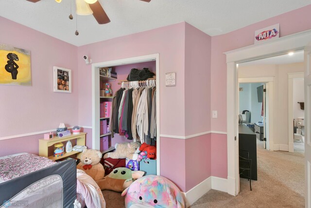 51 6th Ave N, Fargo, ND 58102 - carpeted bedroom featuring a closet and a ceiling fan