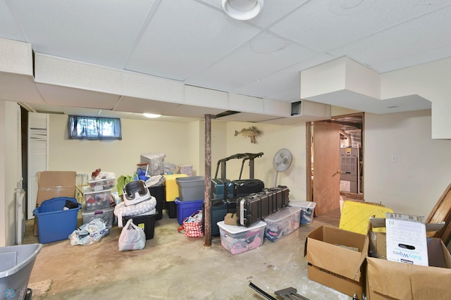 51 6th Ave N, Fargo, ND 58102 - below grade area featuring a drop ceiling