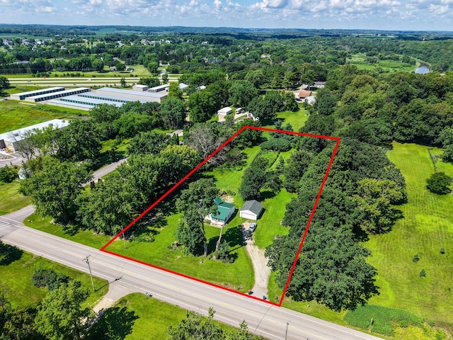 415 Minnesota Ave S, Oronoco, MN 55960 - aerial overview of property's location featuring property boundaries highlighted