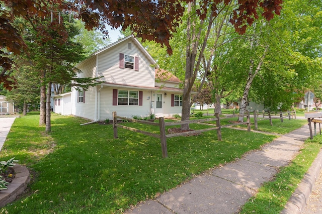 400 Mill St, Loyal, WI 54446 - traditional-style house with a front yard