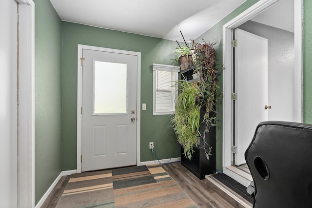 400 Mill St, Loyal, WI 54446 - entryway featuring wood finished floors and baseboards