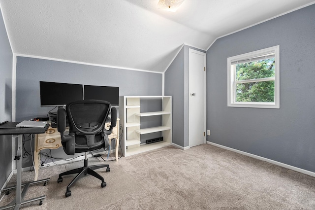 400 Mill St, Loyal, WI 54446 - office with lofted ceiling and carpet floors