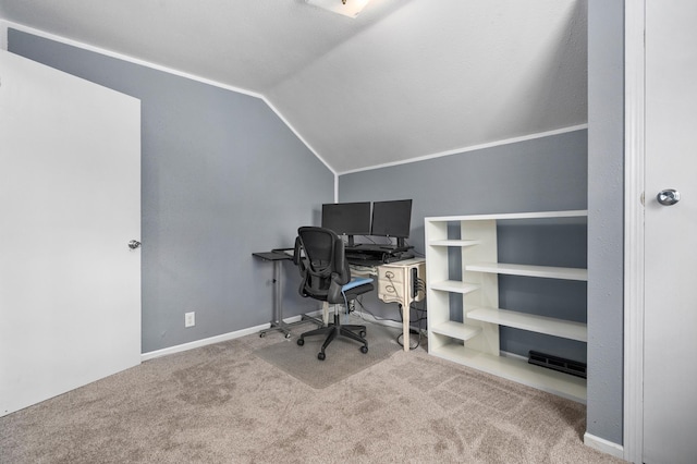 400 Mill St, Loyal, WI 54446 - office with lofted ceiling and carpet