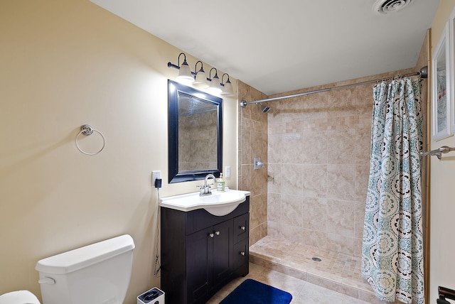 4407 Curve Ave, Edina, MN 55424 - full bath with vanity, tiled shower, and tile patterned floors