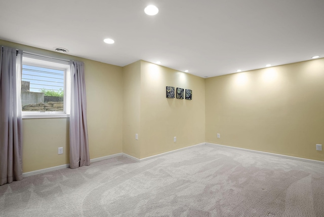 4407 Curve Ave, Edina, MN 55424 - empty room with light colored carpet and recessed lighting