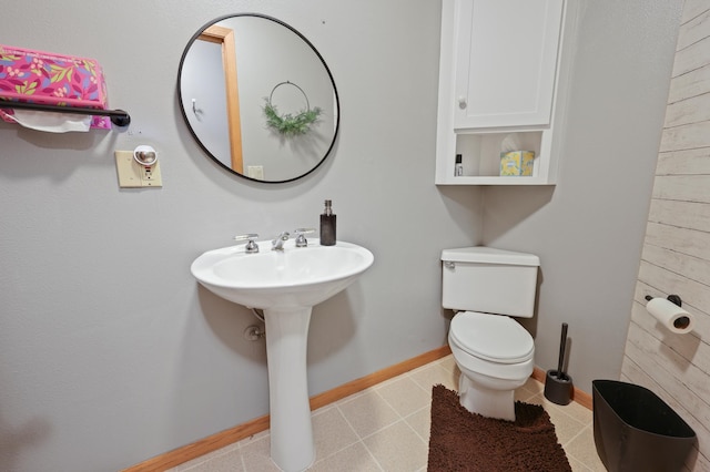 5100 16th St NE, Minden Twp, MN 56379 - bathroom featuring baseboards and tile patterned flooring