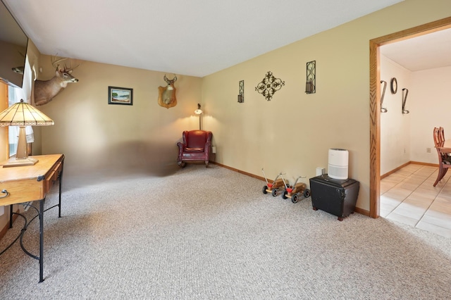 5100 16th St NE, Minden Twp, MN 56379 - living area featuring carpet floors and baseboards