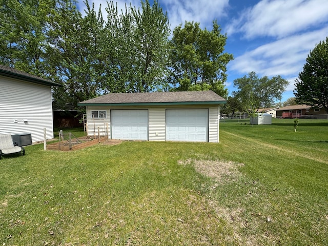 1420 4th St SW, Wadena, MN 56482 - detached garage featuring a vegetable garden