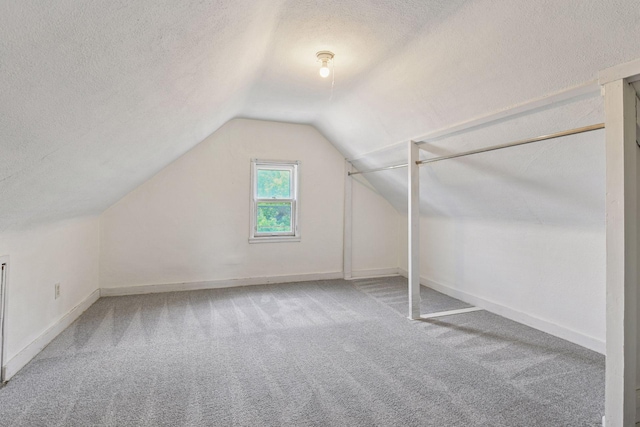 1108 16th Ave SE, Minneapolis, MN 55414 - bonus room with a textured ceiling, carpet, and lofted ceiling