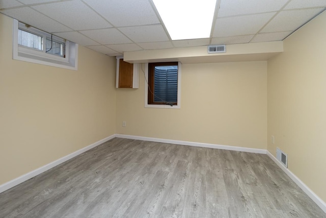 4700 Xerxes Ave N, Minneapolis, MN 55430 - basement featuring a drop ceiling and wood finished floors