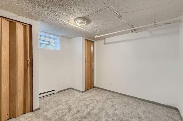 2810 Morgan Ave N, Minneapolis, MN 55411 - below grade area with baseboard heating and light colored carpet