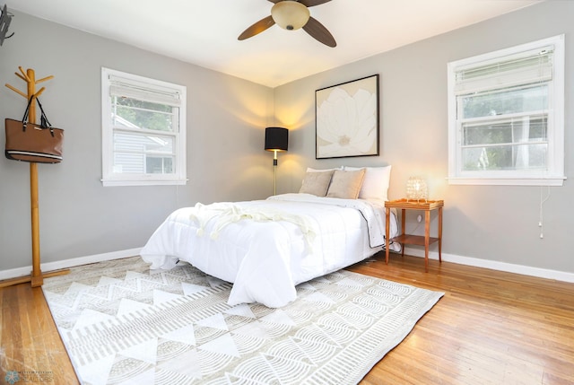 414 21st Ave N, Fargo, ND 58102 - bedroom featuring hardwood / wood-style flooring and ceiling fan
