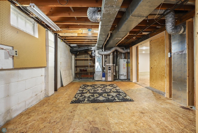 414 21st Ave N, Fargo, ND 58102 - unfinished below grade area featuring gas water heater and heating unit