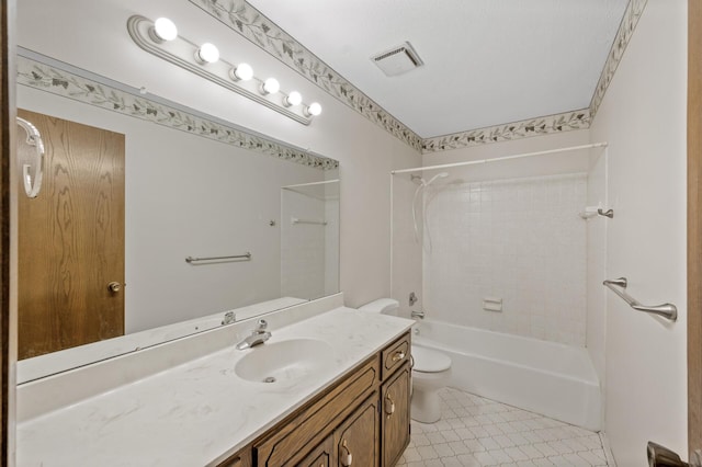 2671 Sumac Rdg, White Bear Lake, MN 55110 - bathroom featuring vanity, shower / washtub combination, and tile patterned flooring