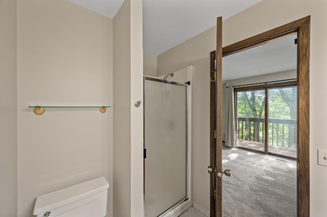 2671 Sumac Rdg, White Bear Lake, MN 55110 - bathroom featuring a stall shower and toilet