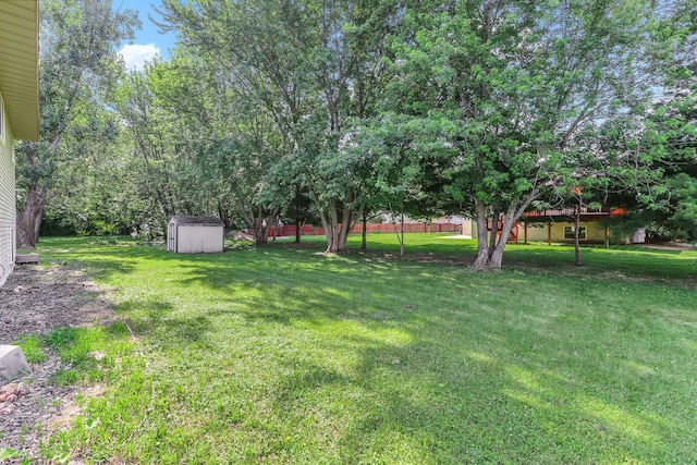 11883 Marigold Way, Lindstrom, MN 55045 - view of grassy yard with a storage unit