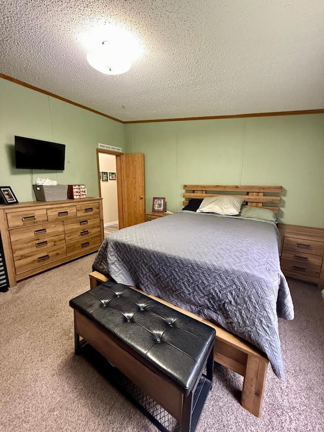 656 22nd Ave NW, Baudette Twp, MN 56623 - carpeted bedroom with crown molding and a textured ceiling