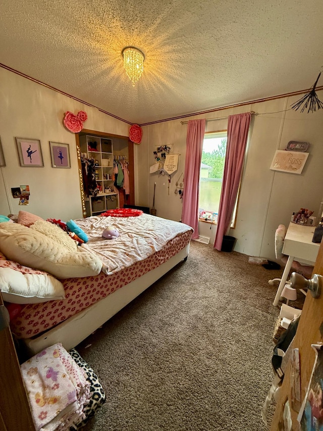 656 22nd Ave NW, Baudette Twp, MN 56623 - bedroom featuring carpet and a textured ceiling