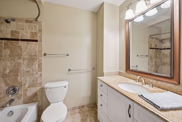 14170 Westridge Dr, Eden Prairie, MN 55347 - bathroom featuring vanity, shower / bathtub combination, and tile patterned floors