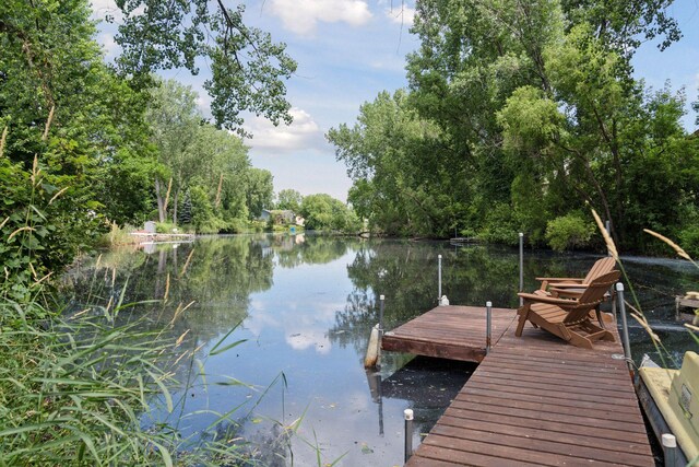 549 Vicki Ln, Shoreview, MN 55126 - dock area featuring a water view