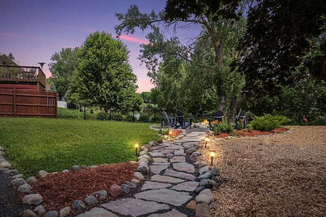 549 Vicki Ln, Shoreview, MN 55126 - view of yard with a fire pit